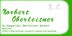 norbert oberleitner business card